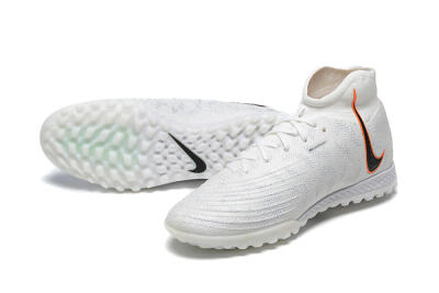 Nike Phantom GX DF Elite TF Artificial Turf Soccer Shoes - White/Black/Orange