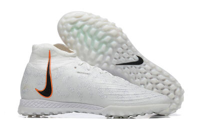 Nike Phantom GX DF Elite TF Artificial Turf Soccer Shoes - White/Black/Orange