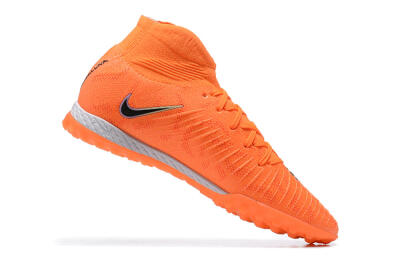 Nike Phantom GX DF Elite TF Artificial Turf Soccer Shoes - Orange/Silver/Black