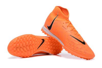 Nike Phantom GX DF Elite TF Artificial Turf Soccer Shoes - Orange/Silver/Black