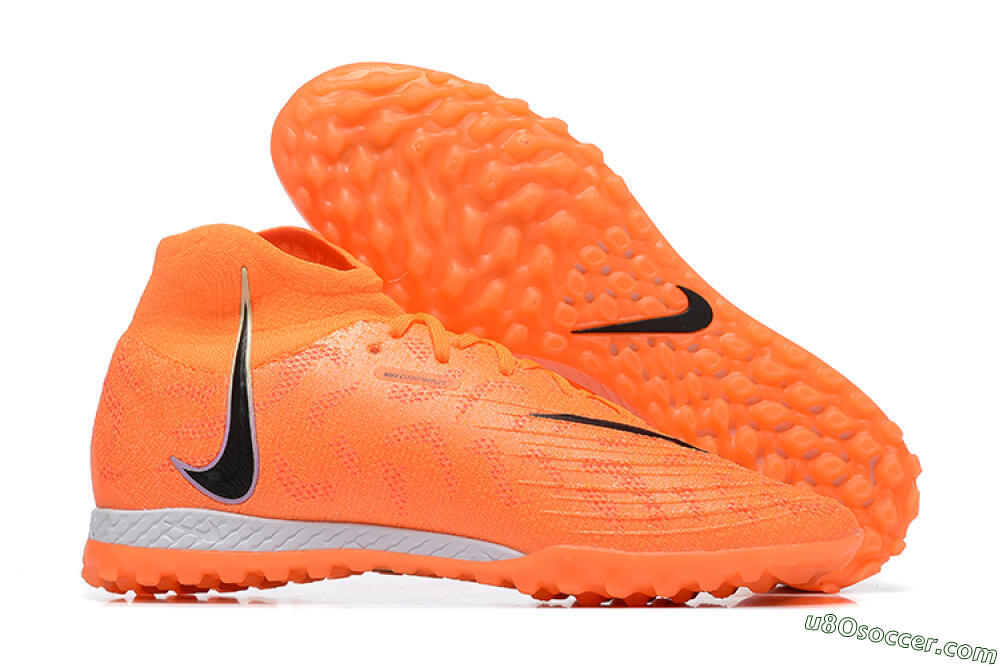 Nike Phantom GX DF Elite TF Artificial Turf Soccer Shoes - Orange/Silver/Black 1