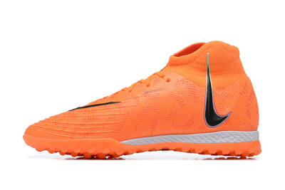 Nike Phantom GX DF Elite TF Artificial Turf Soccer Shoes - Orange/Silver/Black