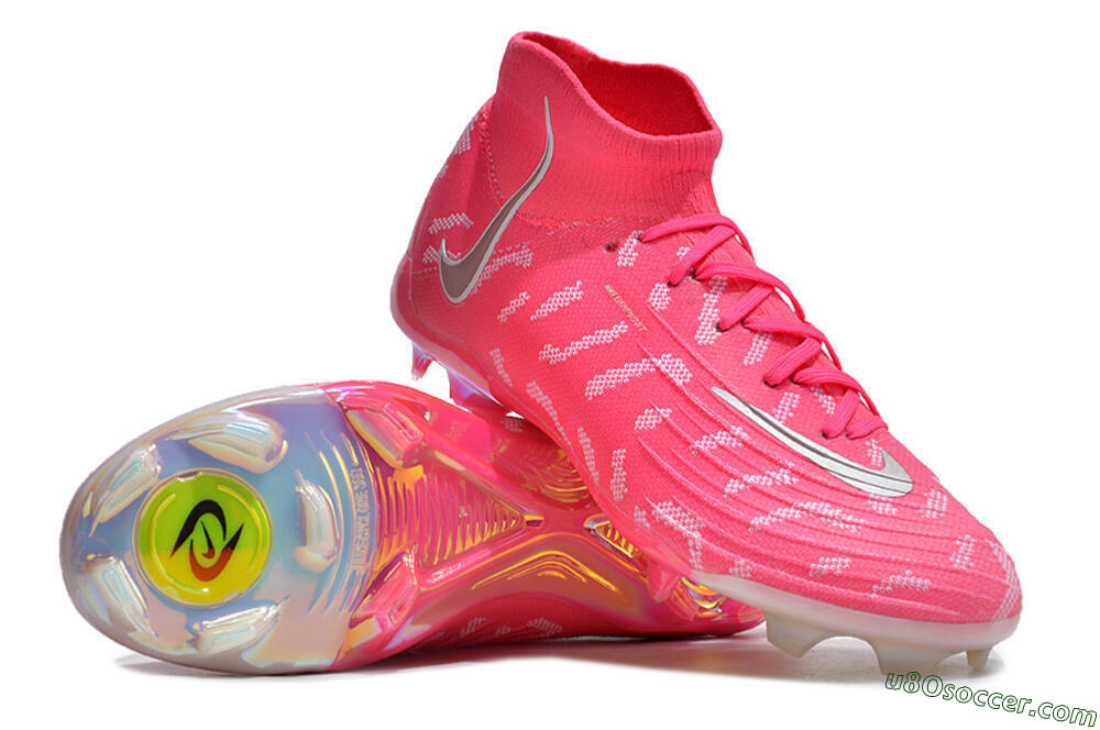 Nike Phantom Luna Elite FG Firm Ground Soccer Cleats - Red/Silver/White 3