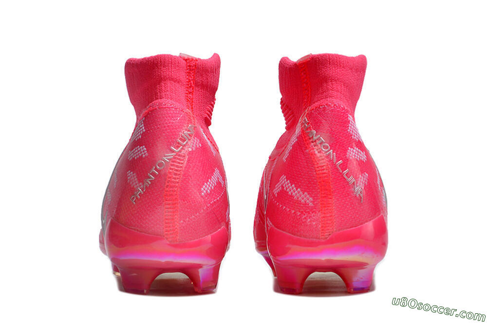 Nike Phantom Luna Elite FG Firm Ground Soccer Cleats - Red/Silver/White 5