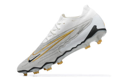 Nike Phantom GX Elite FG Firm Ground Soccer Cleats - Grey/White/Gold