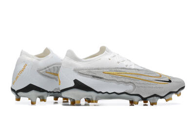 Nike Phantom GX Elite FG Firm Ground Soccer Cleats - Grey/White/Gold