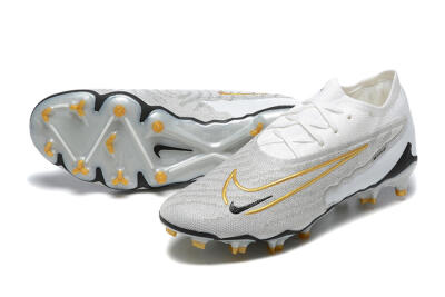 Nike Phantom GX Elite FG Firm Ground Soccer Cleats - Grey/White/Gold
