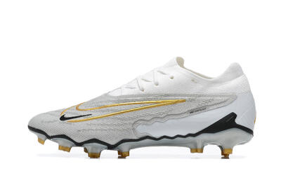 Nike Phantom GX Elite FG Firm Ground Soccer Cleats - Grey/White/Gold