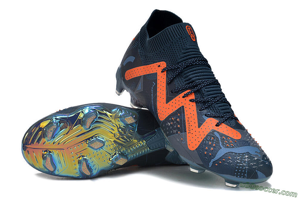 Puma Future Ultimate DNA FG Firm Ground Soccer Cleats - Blue/Orange 3