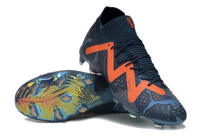 Puma Future Ultimate DNA FG Firm Ground Soccer Cleats - Blue/Orange