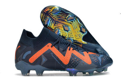 Puma Future Ultimate DNA FG Firm Ground Soccer Cleats - Blue/Orange