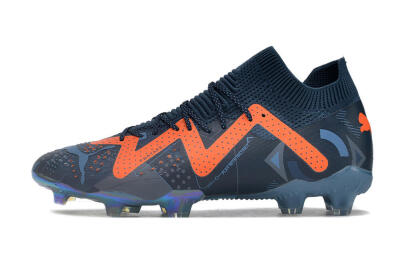 Puma Future Ultimate DNA FG Firm Ground Soccer Cleats - Blue/Orange