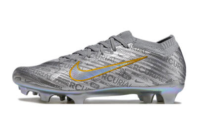 Nike Air Zoom Mercurial Vapor 15 Elite FG Firm Ground Soccer Cleats - Silver/Gold