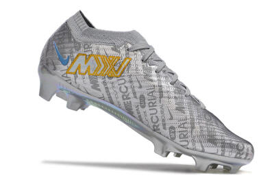 Nike Air Zoom Mercurial Vapor 15 Elite FG Firm Ground Soccer Cleats - Silver/Gold