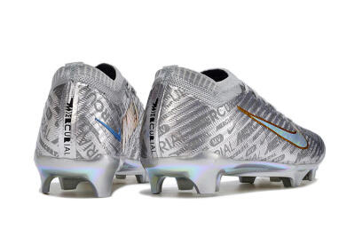 Nike Air Zoom Mercurial Vapor 15 Elite FG Firm Ground Soccer Cleats - Silver/Gold