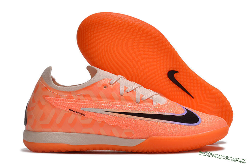 Nike Phantom GX Elite IC Indoor & Futsal Soccer Shoes - Orange/Black/Purple 1