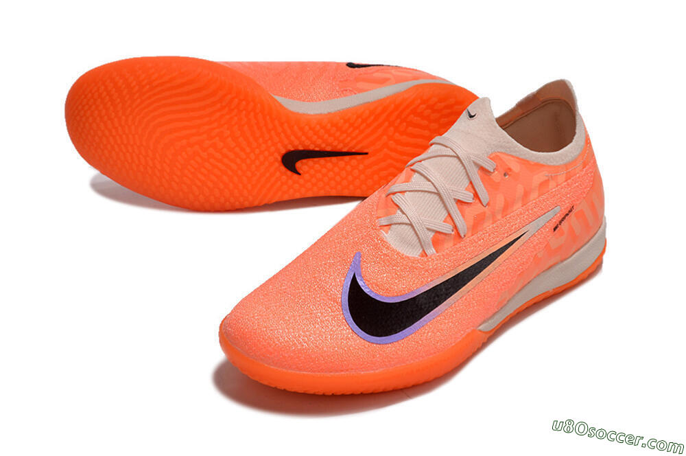 Nike Phantom GX Elite IC Indoor & Futsal Soccer Shoes - Orange/Black/Purple 3