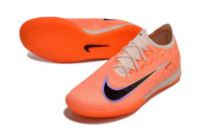Nike Phantom GX Elite IC Indoor & Futsal Soccer Shoes - Orange/Black/Purple