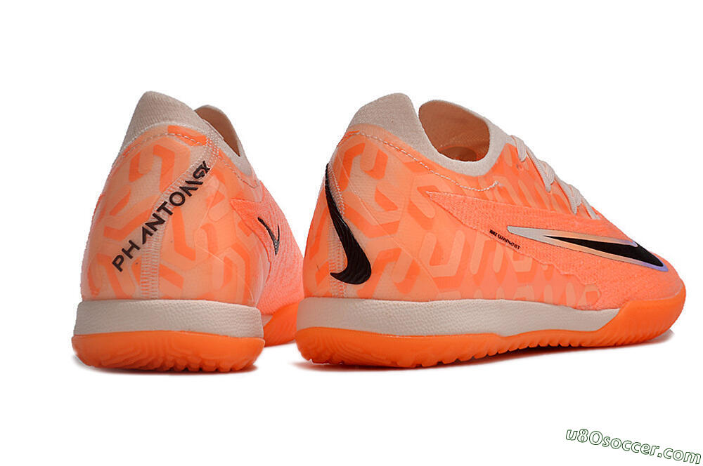 Nike Phantom GX Elite IC Indoor & Futsal Soccer Shoes - Orange/Black/Purple 6