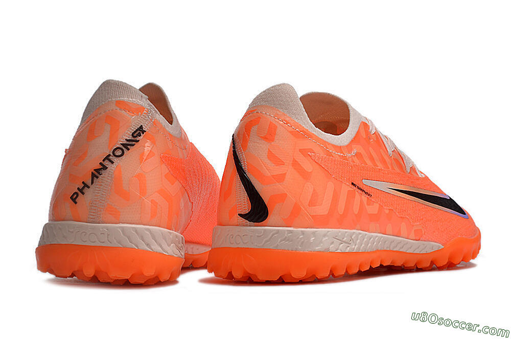 Nike Phantom GX Elite TF Artificial Turf Soccer Shoes - Orange/Black/Purple 6