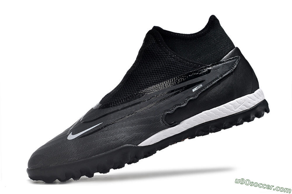Nike Phantom GX Elite DF Link TF Artificial Turf Soccer Shoes - Black/Grey/White 5
