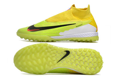 Nike Phantom GX Elite DF Link TF Artificial Turf Soccer Shoes - Yellow/Black/Red