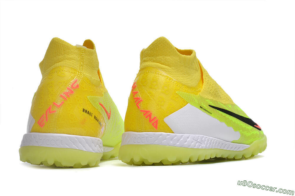 Nike Phantom GX Elite DF Link TF Artificial Turf Soccer Shoes - Yellow/Black/Red 6