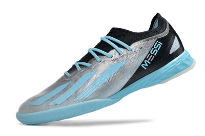 Adidas X Crazyfast.1 IC Indoor & Futsal Soccer Shoes - Silver/Blue/Black