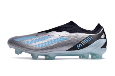 Adidas X Crazyfast+ FG Firm Ground Soccer Cleats - Silver/Blue/Black