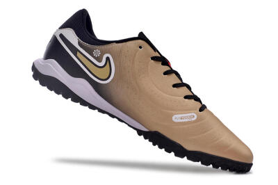 Nike Tiempo Legend 10 Academy TF Artificial Turf Soccer Shoes - Brown/Gold/White