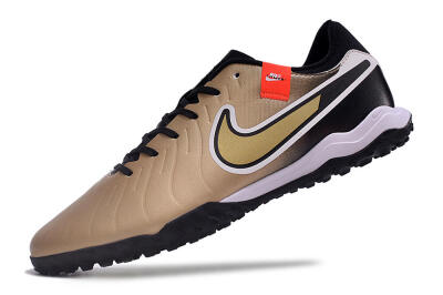 Nike Tiempo Legend 10 Academy TF Artificial Turf Soccer Shoes - Brown/Gold/White