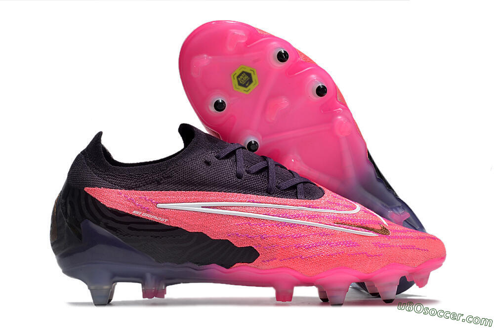 Nike Phantom GX Elite Link Pro SG Soft Ground Soccer Cleats - Pink/White/Black 1