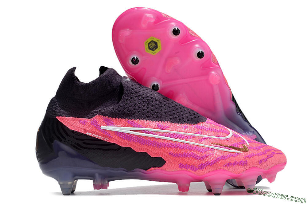 Nike Phantom GX Elite Link Pro SG Soft Ground Soccer Cleats - Pink/White/Black 1