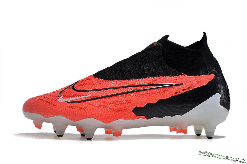 Nike Phantom GX Elite DF Link SG Soft Ground Soccer Cleats - Red/White/Black 2