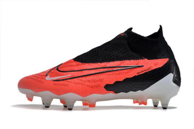 Nike Phantom GX Elite DF Link SG Soft Ground Soccer Cleats - Red/White/Black
