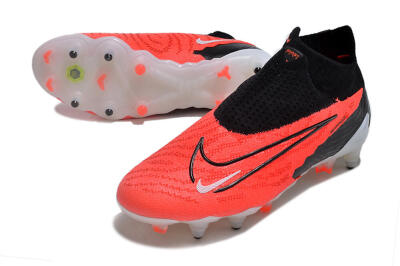 Nike Phantom GX Elite DF Link SG Soft Ground Soccer Cleats - Red/White/Black
