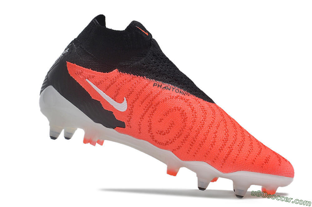 Nike Phantom GX Elite DF Link SG Soft Ground Soccer Cleats - Red/White/Black 4