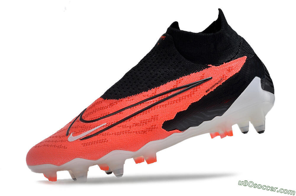 Nike Phantom GX Elite DF Link SG Soft Ground Soccer Cleats - Red/White/Black 5