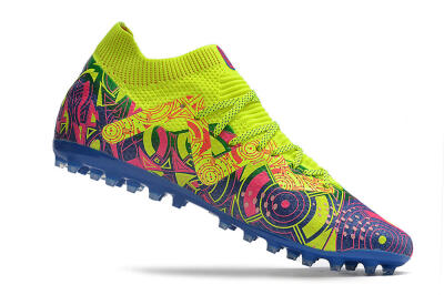 Puma Future Ultimate MG Multi Ground Soccer Cleats - Yellow/Pink/Blue