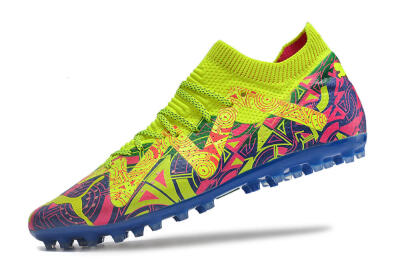 Puma Future Ultimate MG Multi Ground Soccer Cleats - Yellow/Pink/Blue