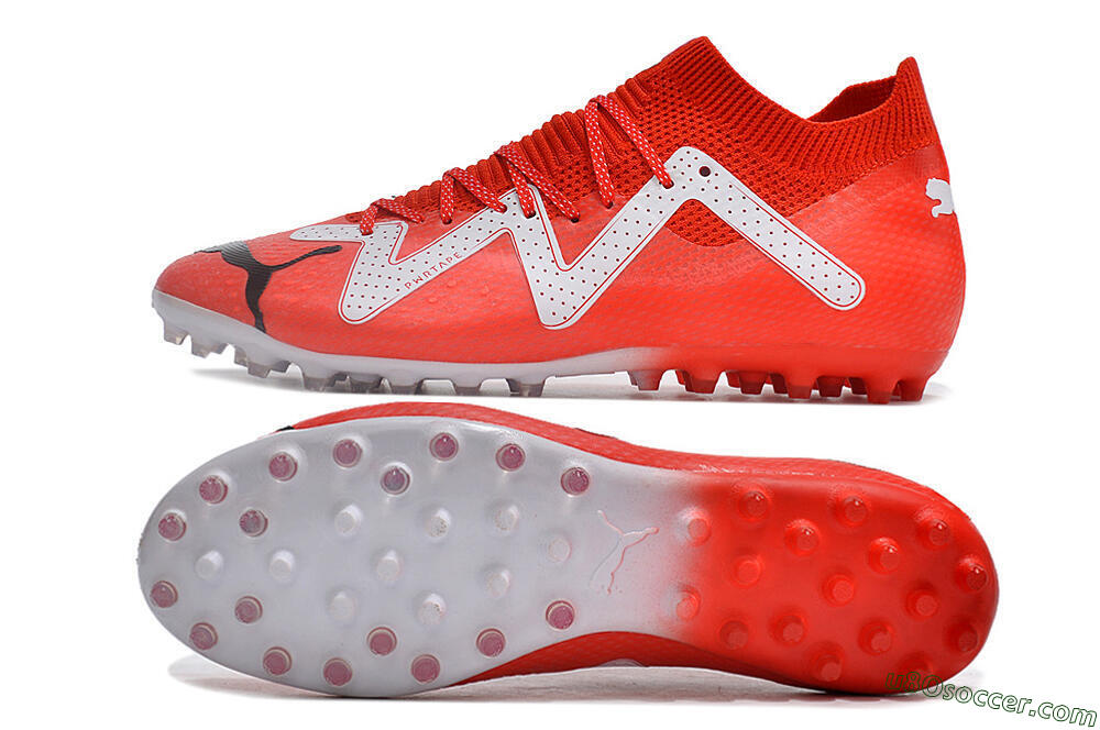 Puma Future Ultimate MG Multi Ground Soccer Cleats - Red/White/Black 0