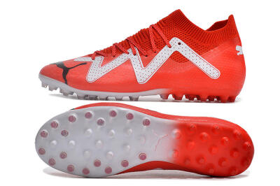 Puma Future Ultimate MG Multi Ground Soccer Cleats - Red/White/Black