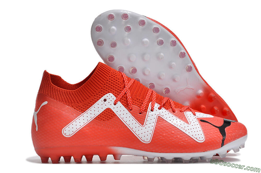 Puma Future Ultimate MG Multi Ground Soccer Cleats - Red/White/Black 1