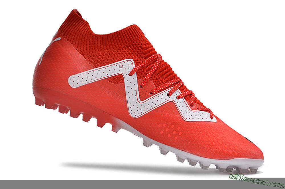 Puma Future Ultimate MG Multi Ground Soccer Cleats - Red/White/Black 4