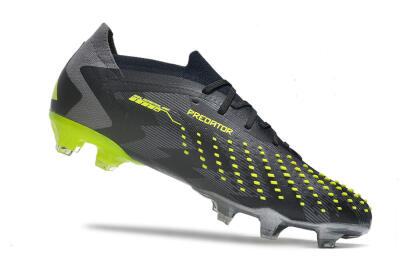 Adidas Predator Accuracy Paul Pogba.1 FG Firm Ground Soccer Cleats - Grey/Black/Yellow