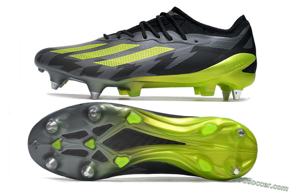 Adidas X Speedportal.1 SG Soft Ground Soccer Cleats - Grey/Black/Yellow 0