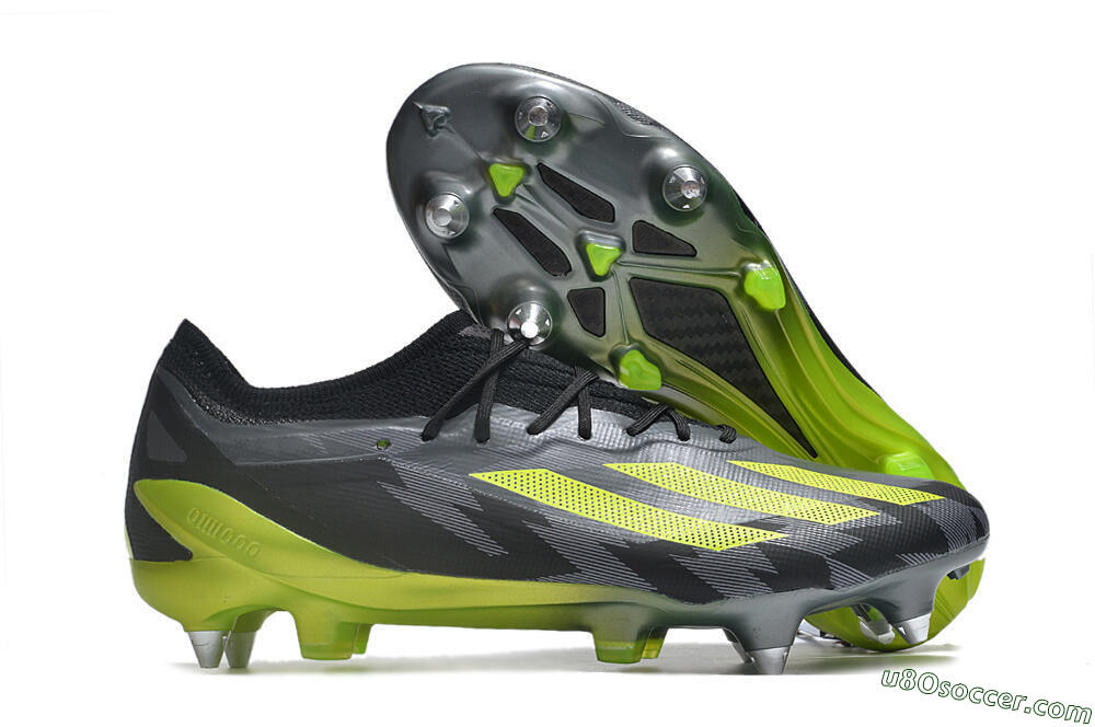 Adidas X Speedportal.1 SG Soft Ground Soccer Cleats - Grey/Black/Yellow 1