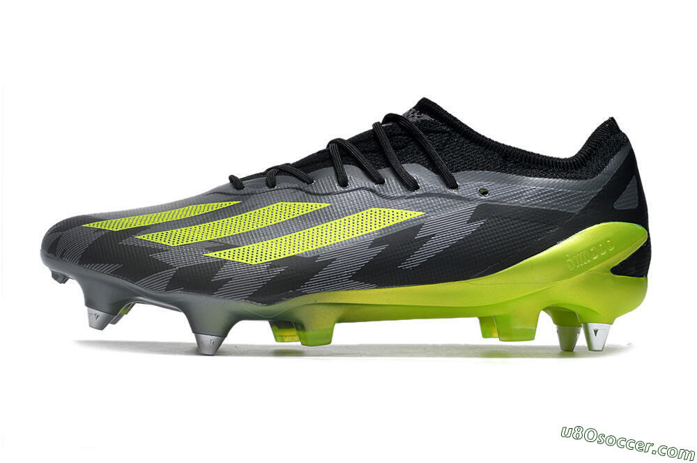 Adidas X Speedportal.1 SG Soft Ground Soccer Cleats - Grey/Black/Yellow 2