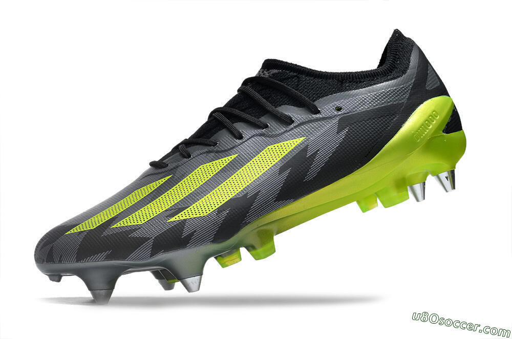 Adidas X Speedportal.1 SG Soft Ground Soccer Cleats - Grey/Black/Yellow 5