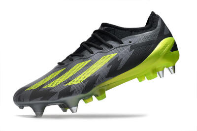Adidas X Speedportal.1 SG Soft Ground Soccer Cleats - Grey/Black/Yellow